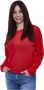 Manila Grace Gekruiste DT Shirt Red Dames - Thumbnail 1