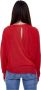 Manila Grace Gekruiste DT Shirt Red Dames - Thumbnail 3