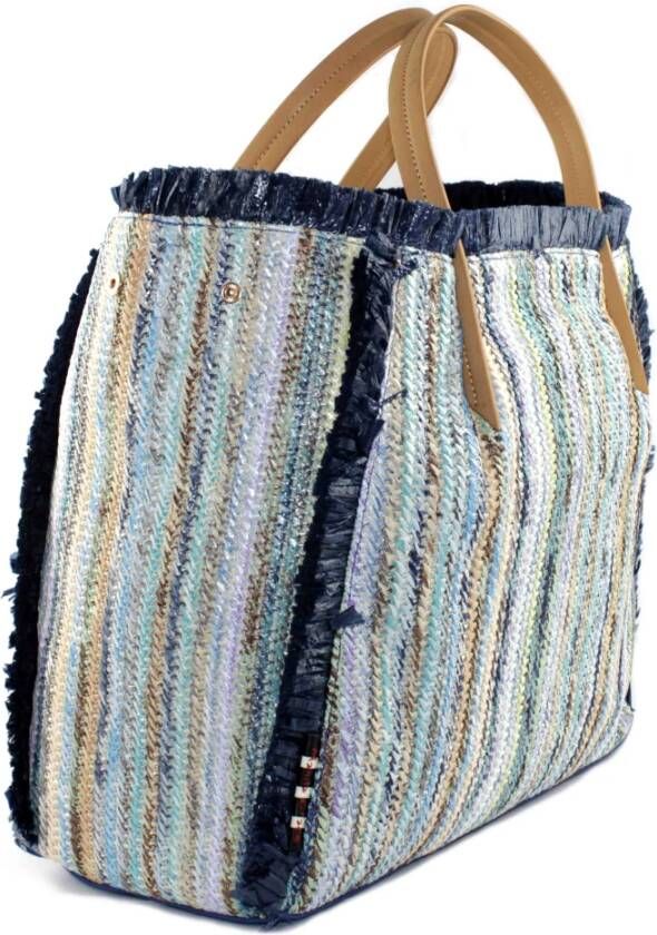 Manila Grace Handbags Blauw Dames
