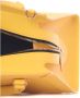 ila Grace Leren winkeltas met gouden logo Yellow - Thumbnail 5