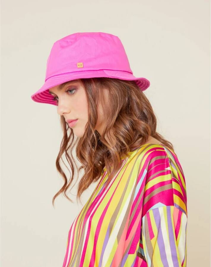 Manila Grace Hats Roze Unisex