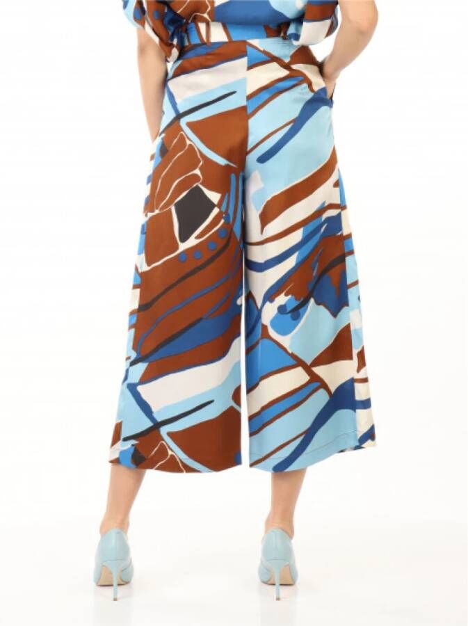 Manila Grace Leather Trousers Meerkleurig Dames