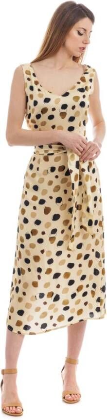 Manila Grace Maxi Dresses Beige Dames
