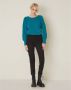 Manila Grace Skinny Trousers Zwart Dames - Thumbnail 2