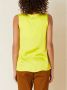 Manila Grace Sleeveless Tops Yellow Dames - Thumbnail 2