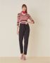 Manila Grace Slim-fit Trousers Zwart Dames - Thumbnail 2