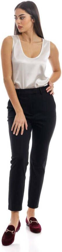 Manila Grace Slim-fit broek Zwart Dames