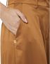 Manila Grace Leather Trousers Brown Dames - Thumbnail 7