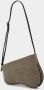 Manu Atelier Shoppers Mini Curve Hobo Bag Grey Black Denim in zwart - Thumbnail 2
