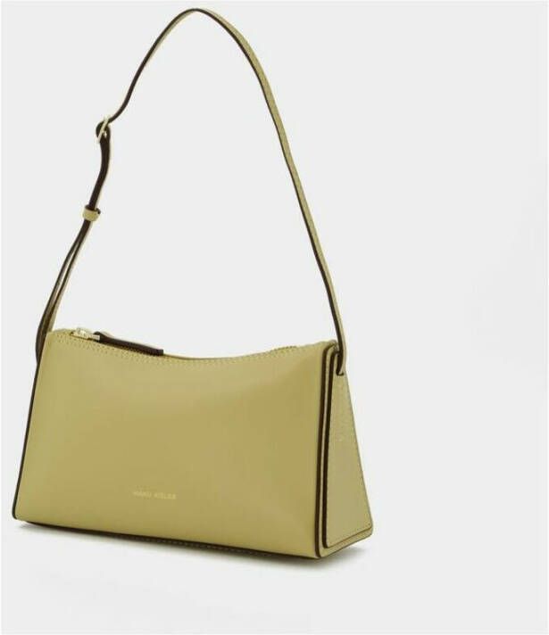 Manu Atelier Prism Bag Mini in Yellow Leather Geel Dames