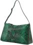 Manu Atelier Prism Bag in Green Snake-Embossed Leather Groen Dames - Thumbnail 3