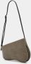 Manu Atelier Shoppers Mini Curve Hobo Bag Grey Black Denim in zwart - Thumbnail 2