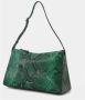 Manu Atelier Prism Bag in Green Snake-Embossed Leather Groen Dames - Thumbnail 2