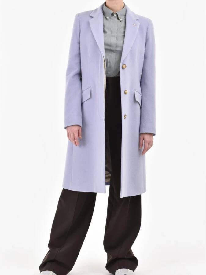 Manuel Ritz Single-Breasted Coats Paars Dames