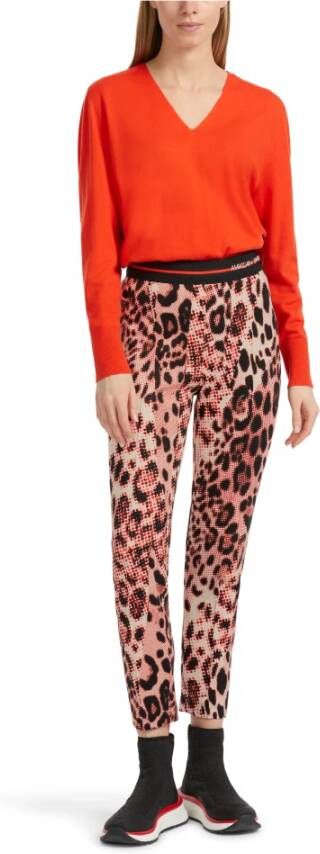 Marc Cain Sofia Leo-Print Pencilbroek Meerkleurig Dames