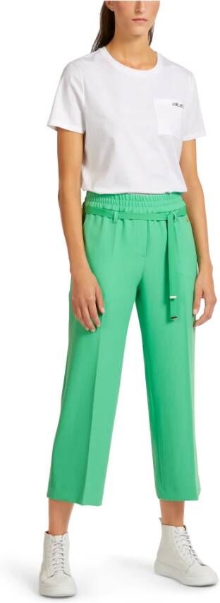 Marc Cain Straight Trousers Groen Dames
