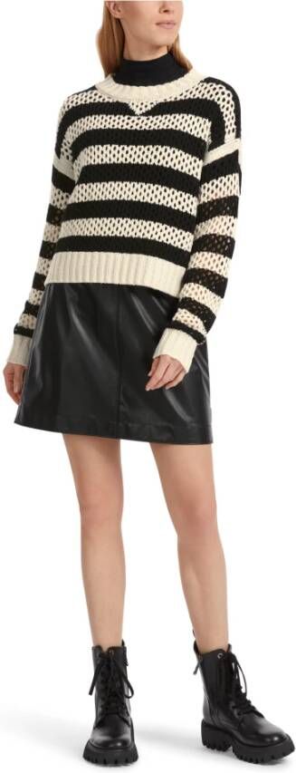 Marc Cain Klassieke Ronde-hals Gebreide Trui Beige Dames