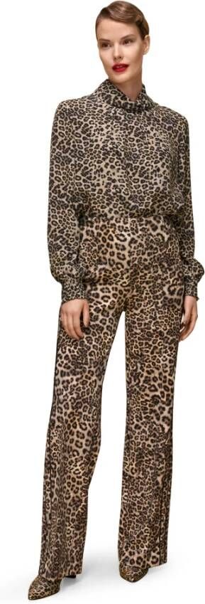 Marc Cain Stretchjersey Leohose Winder Bruin Dames