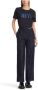 Marc Cain Wijde Broek Welby van Tule Kant Blauw Dames - Thumbnail 3