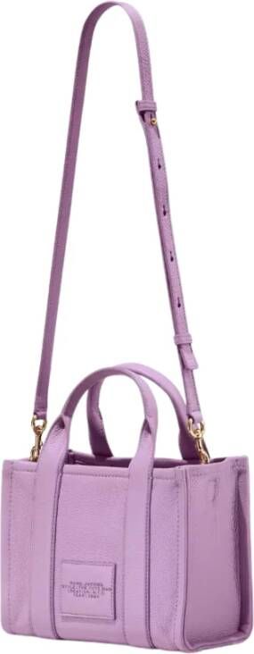 Marc Jacobs The Leather Tote kleine shopper Paars - Foto 7