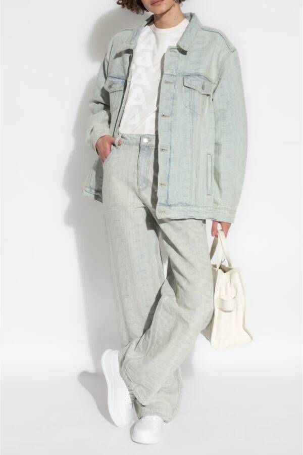 Marc Jacobs Geïnitialiseerde jeans Blauw Dames