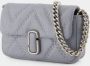 Marc Jacobs Crossbody bags The Quilted Leather J Marc Mini Shoulder Bag in grijs - Thumbnail 6