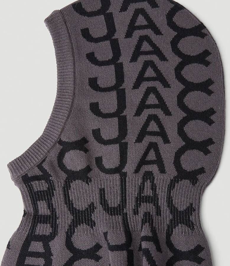 Marc Jacobs Monogram Intarsia Balaclava Grijs Dames