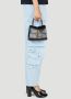 Marc Jacobs Mini Leren Handtas met Ketting Logo Plaque Zwart Dames - Thumbnail 2