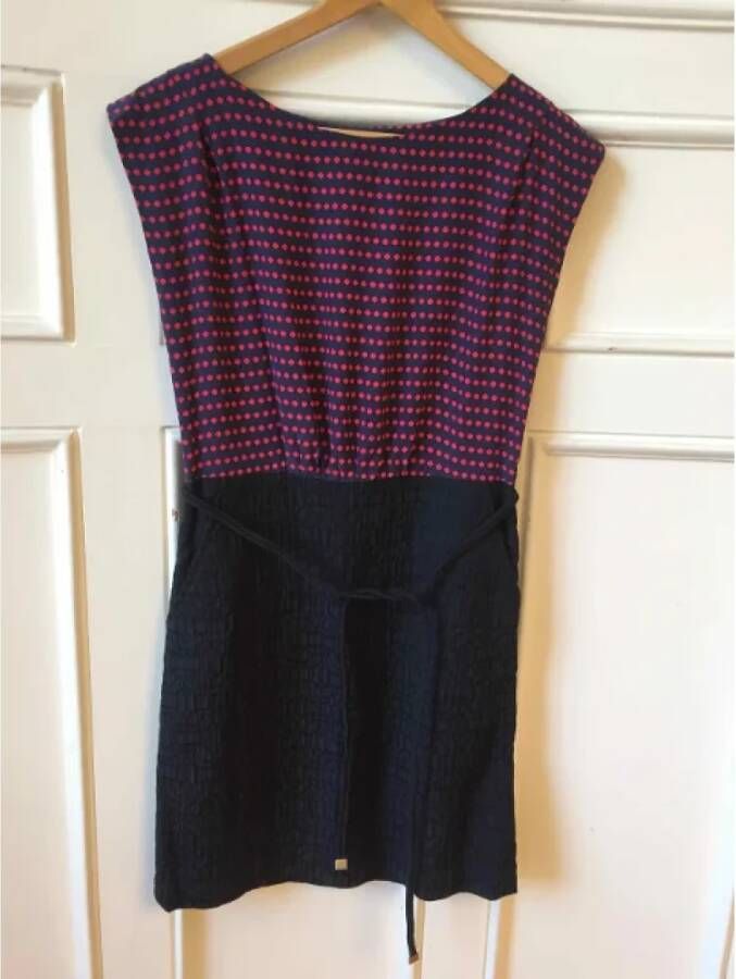 Marc Jacobs Pre-owned Silk dresses Blauw Dames