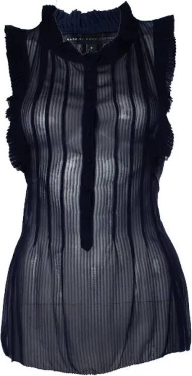 Marc Jacobs Pre-owned Silk tops Blauw Dames