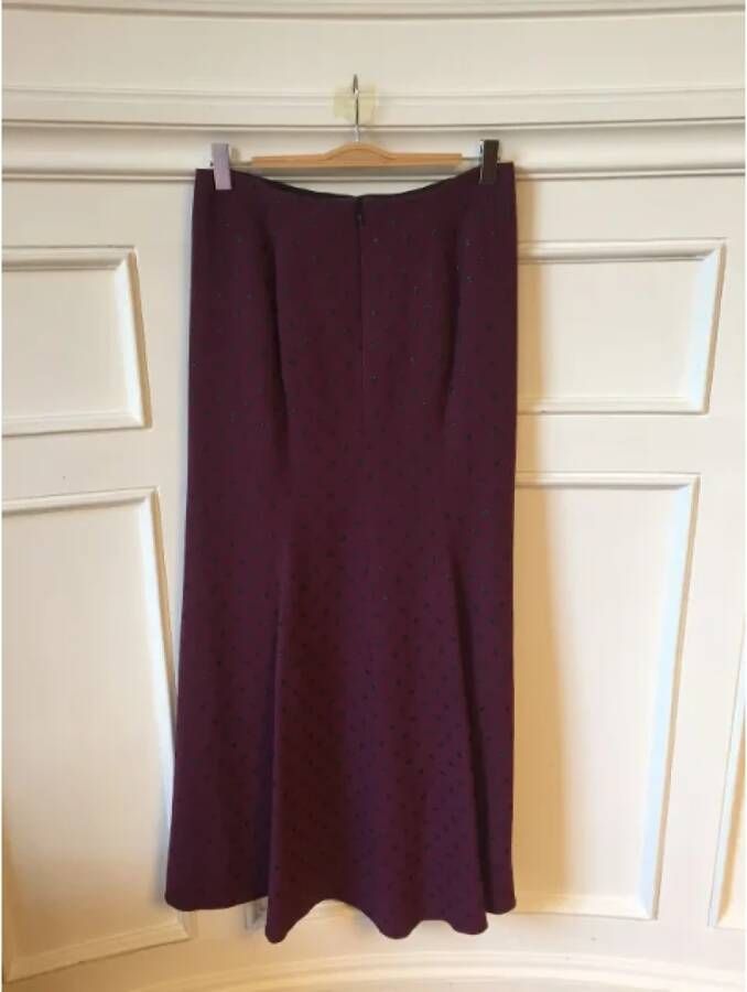 Marc Jacobs Pre-owned Wool bottoms Paars Dames