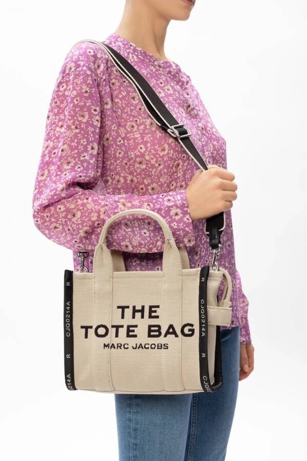 Marc Jacobs Shopper tas met logo Beige Dames