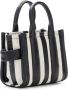 Marc Jacobs Totes Vertical Stripe Leather Tote Bag in wit - Thumbnail 5