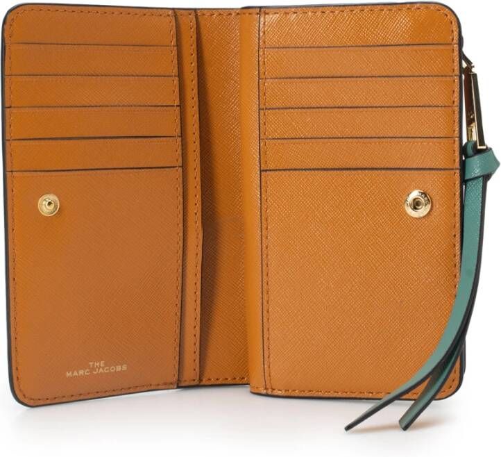 Marc Jacobs Leren portemonnee Blauw - Foto 5