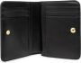 Marc Jacobs Zwarte Leren Mini Compact Portemonnee met Goudkleurig Logo Black Dames - Thumbnail 4