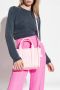 Marc Jacobs Glanzende Crinkle Mini Tote Tas met Logo Patch Pink Dames - Thumbnail 2