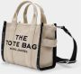 Marc Jacobs De Jacquard Small Traveler Tote Bag in zandkleur Beige Dames - Thumbnail 11