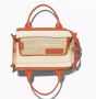 Marc Jacobs Middelgrote leren tote tas met logo detail Orange Dames - Thumbnail 3