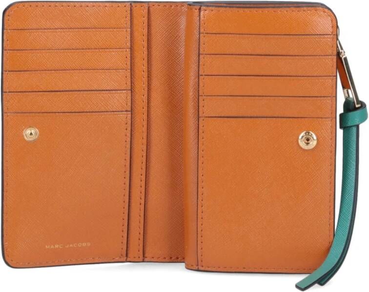 Marc Jacobs Leren portemonnee Blauw - Foto 10