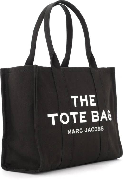 Marc Jacobs Zwarte Canvas Traveler Tote Bag Zwart Dames