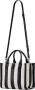 Marc Jacobs Zwarte Tote Tas met Monochrome Strepen Black Dames - Thumbnail 2