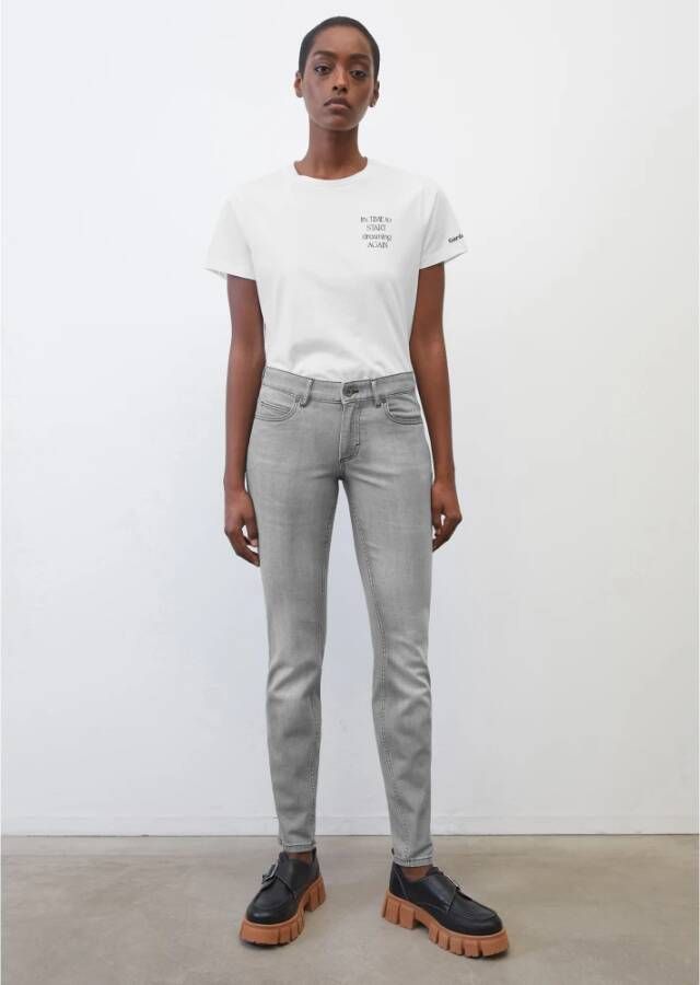 Marc O'Polo Slimfit-jeans Grijs Dames