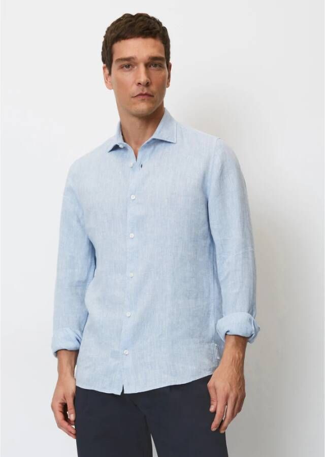 Marc O'Polo Normaal shirt Blauw Heren
