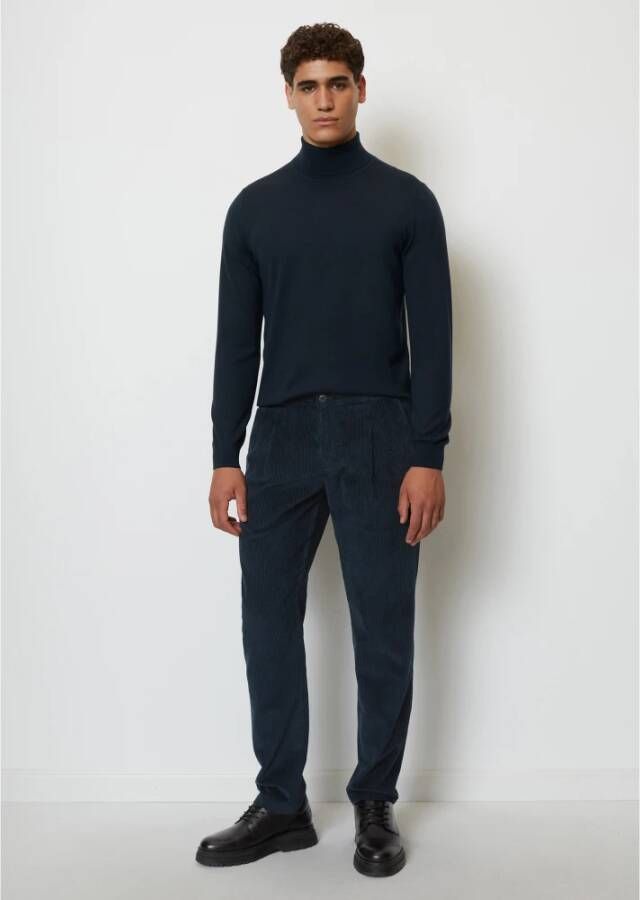 Marc O'Polo Corduroy broek model Osby jogger tapered Blauw Heren