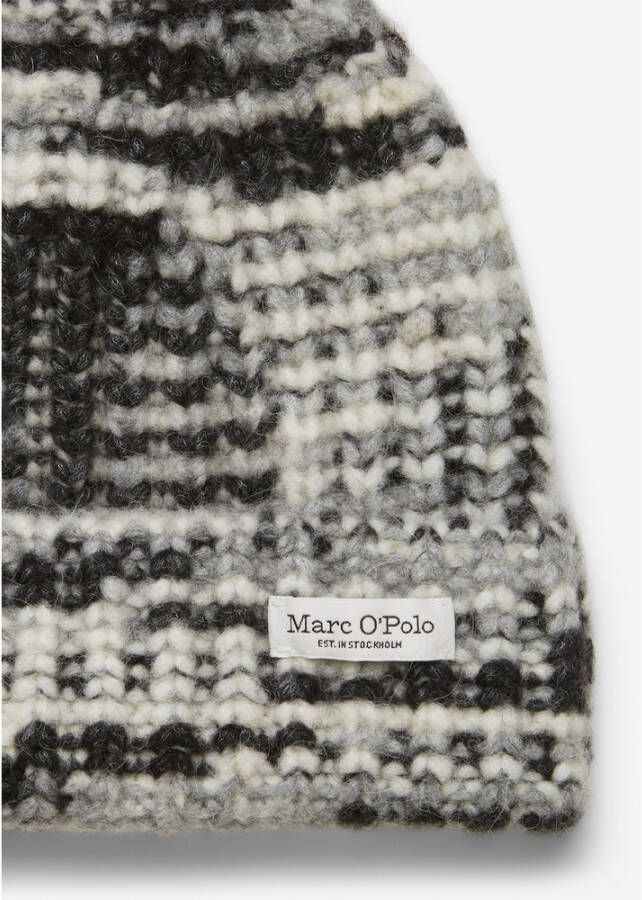 Marc O'Polo Cosy chunky knit hat Zwart Dames
