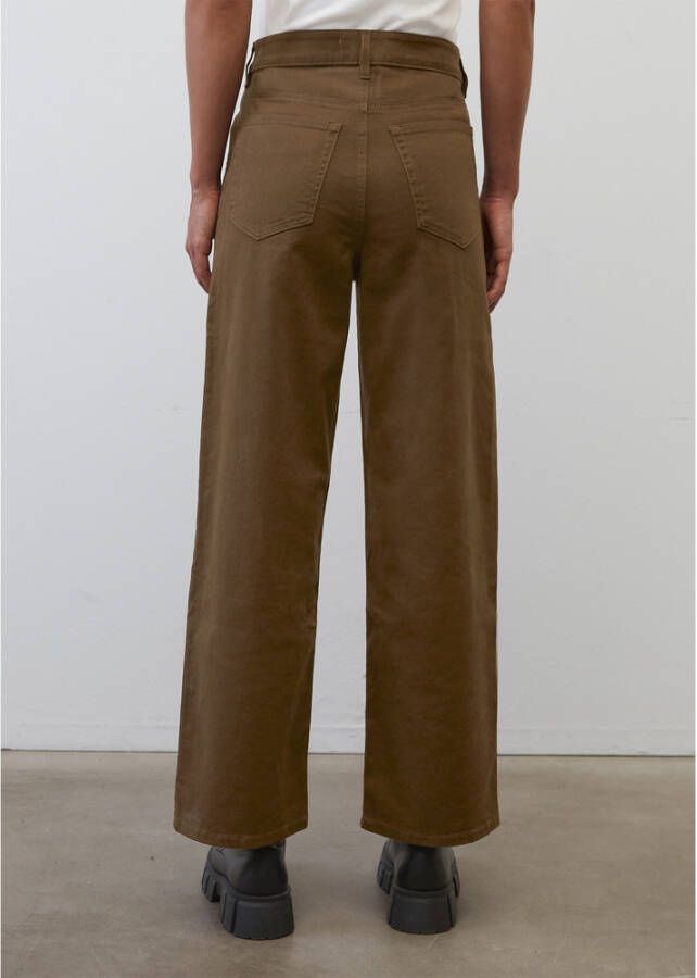 Marc O'Polo Five-pocket trousers Nelis wide model Bruin Dames