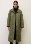 Marc O'Polo Lightweight quilted coat with a belt Groen Dames - Thumbnail 2