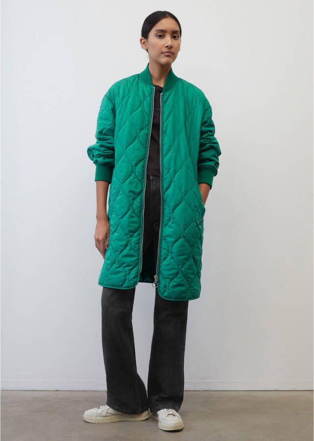 Marc O'Polo Quilted coat in a bomber jacket style Groen Dames