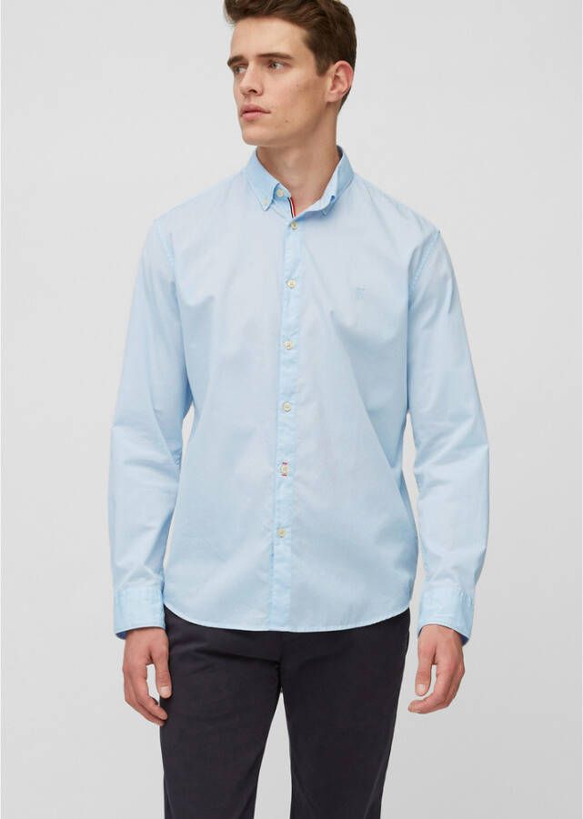 Marc O'Polo Regular long-sleeve shirt Blauw Heren