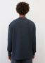 Marc O'Polo Relaxed long-sleeved Serafino top Blauw Heren - Thumbnail 2